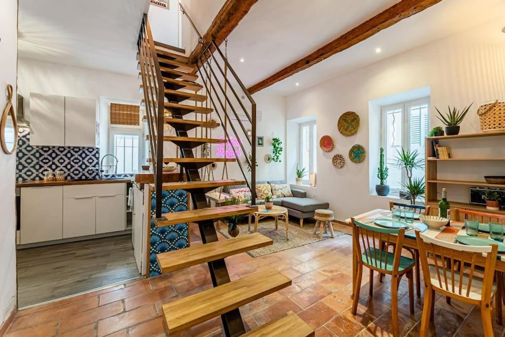 Ciotat Colada Beau Duplex Atypique A 50 M Du Port Classe 3 Etoiles 拉西约塔 外观 照片